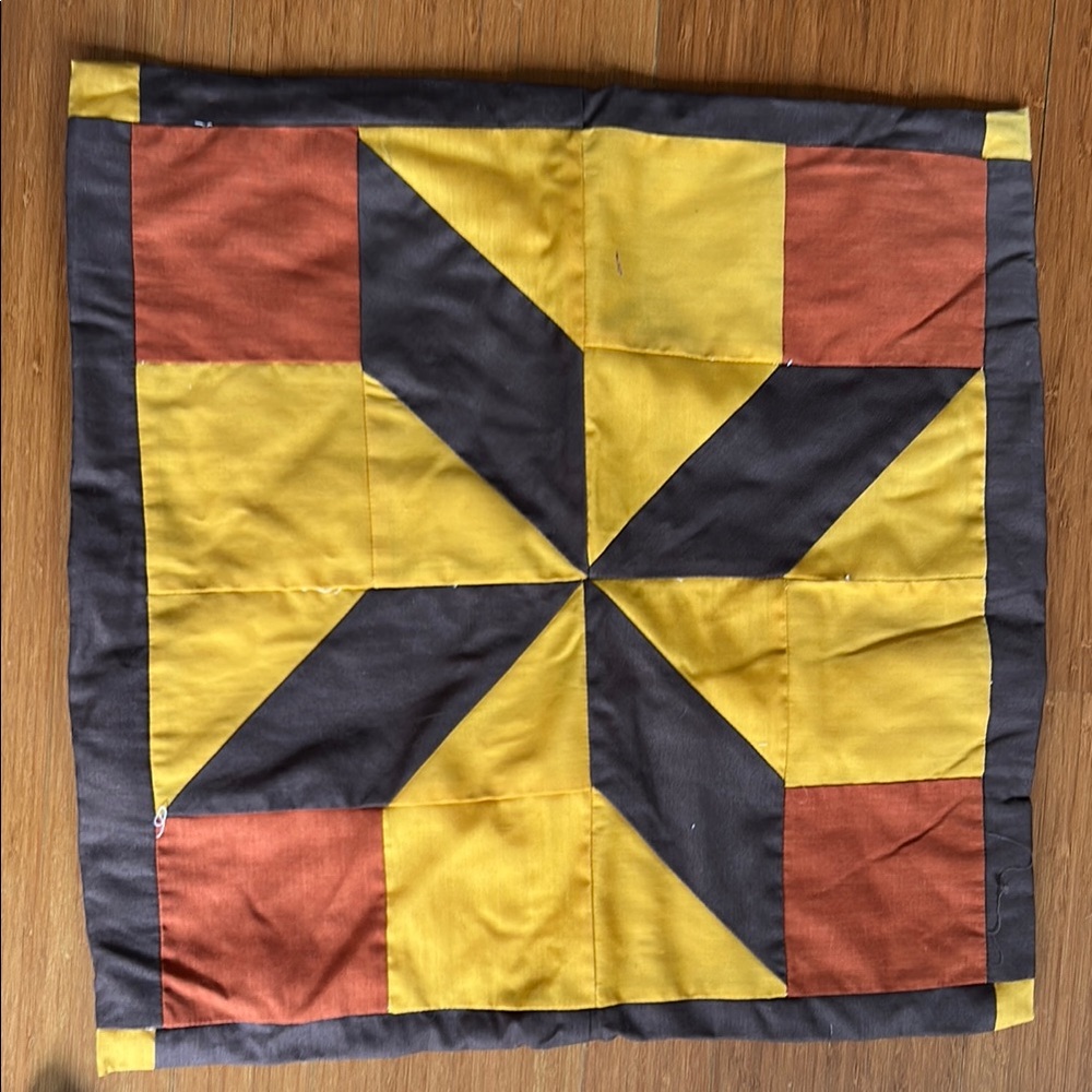 Geometric Patchwork Quilt Square
